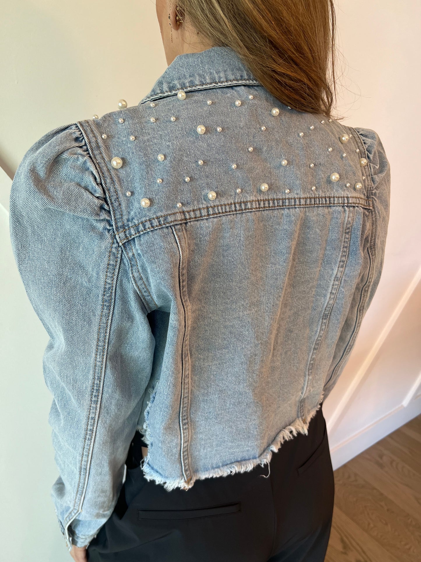 (Copy) Pearl details denim jacket