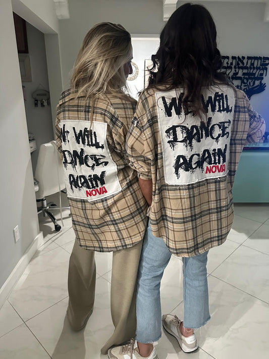 We Will Dance Again Oversized Flannel Shirt